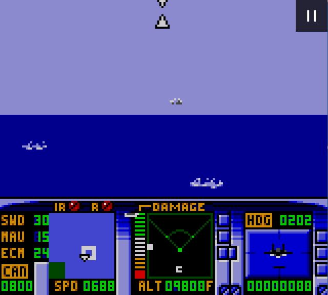 F-15 Strike Eagle - Game Gear game screenshot (1993) by MicroProse